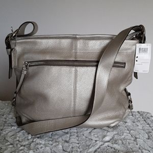 Coach Silver Leather Duffle,  NWT-PRICE